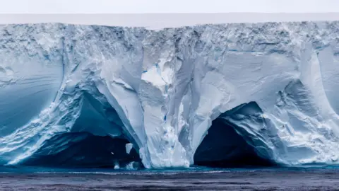 Getty Images Iceberg A23a drifting in the southern ocean having broken free from the Larsen Ice Shelf.
