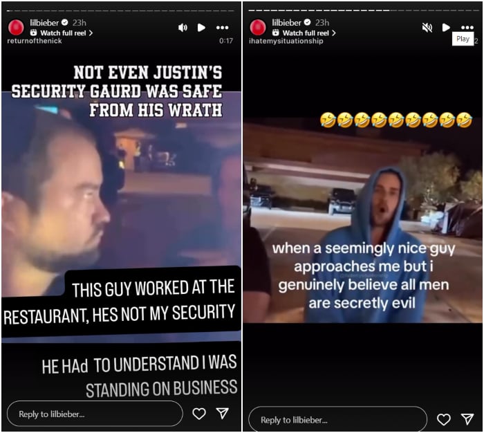Justin Bieber pokes fun at himself: still standing on business