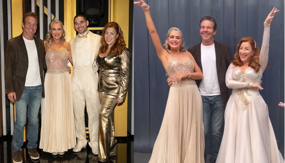 Dennis Quaid makes mini Parent Trap reunion possible on DWTS