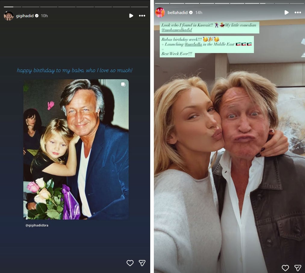 Gigi Hadid, Bella shower father Mohamed Hadid with love on birthday